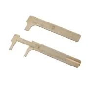 Small Brass Calipers Double Scale Ruler Hand Too for Precise Jewelry