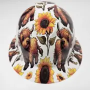 full brim hard hat custom hydro dipped IN HIGHLAND COWS SUNFLOWER FIELDS NEW