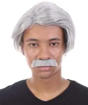 HPO Adult Men's Internet Movie Old Man Wig for Cosplay, Grey Color, HM-631A