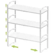 Expandable Shelf for Cabinet Organizer Adjustable Stackable Spice Rack at Kit...