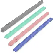 Reusable Silicone Straws Openable Design, BPA Free, Easy Cleaning No Cleaning Brush and Easy to Carry, Hot and Cold Compatible (4 Colors)