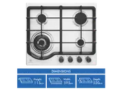 Electrolux 60CM S/S GAS HOB