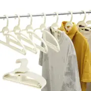 20Pcs Plastic Hangers Non Slip Coat Hangers with Wind-Proof Clip S-Shaped▦