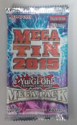 Yu-Gi-Oh! 2015 Mega Tin Mega Booster Pack 1st Edition Konami YuGiOh New Sealed