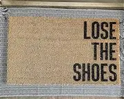 Ecosides Lose The Shoes Doormat - Funny Welcome Mat for Front Door - No Shoes Off Mat