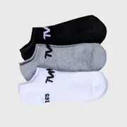 [TWL] TWL - STRIDE LOW CUT SOCK - 3PK - WHITE/GREY/BLACK