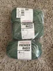 Premier Basix Chunky Yarn-Sage - 3 Pack