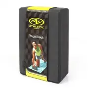 NEW SEALED Athletic Works Yoga Block 9 x 6 x 3 in Gray Light Dense Non Slip Foam