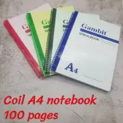 Spiral Coil A4 NoteBook Side opening 100 Pages Book