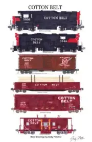 Cotton Belt Manifest Train 11"x17" Poster by Andy Fletcher signed