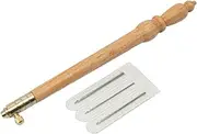 Tambour Embroidery Kit, Tambour Hook with 3 Needles, Embroidery Bead Crochet Hook with 3 Needles, Tambour Crochet Hook, Tambour Hook Bead Embroidery Kit, Crochet Tool Set, Comfortable Grip for Beading