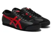 Onitsuka Tiger MEXICO 66 1183C102.004 BLACK RED Men's Women's shoes sneaker
