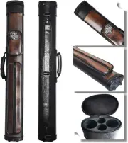 BY SPORTS 2x2 Hard cue case Square Pool Cue Billiard Stick Carrying Case