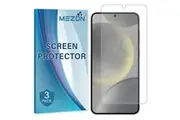 [Set of 3] Samsung Galaxy S24+ (6.7") Clear Screen Protector Film by MEZON Case Friendly, Shock Absorption (Galaxy S24+, Clear)