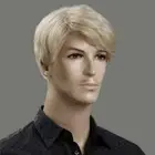 Men Costume Wig High-temperature Fiber Handsome Male Blonde Synthetic Hair Short