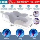 Cervical Memory Foam Contour Pillow Ergonomic Neck Back Support Comfort Sleep