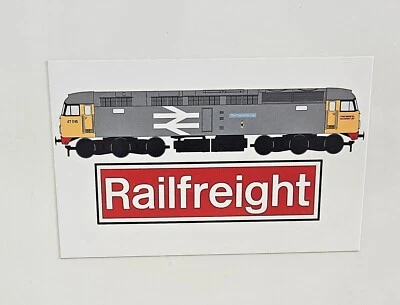 Class 47 47016 Fridge Magnet British Rail Locomotive large logo Railfreight Grey