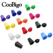 25pcs Colorful Cord Ends Bell Stopper with Lid Lock Plastic Toggle Clip Paracord
