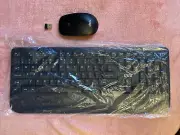 Wireless Keyboard and Mouse Combo Full-Sized Ergonomic Keyboard with Wrist Rest