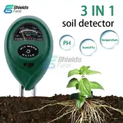 Soil Tester 3-in-1 Plant Moisture Meter Light and PH Tester for Home Garden Lawn