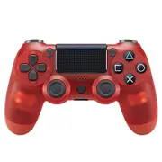 Catzon Dualshock 4 Wireless Controller Compatible with PlayStation 4-Clear Red