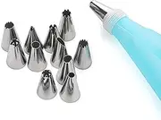 CATHYLIFE Piping Bag and Cake Decorating Tips, Reusable Frosting Tips and Bags Set, Piping Nozzles, Baking Supplies Kit, Includes Cupcake Icing Tips with Pastry Bag.