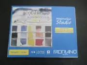 FABRIANO ACQUARELLO WATERCOLOR STUDIO WHITE PAPER BLOCK 75 SHEET 140 LBS 11X14"