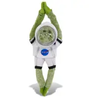 DolliBu Hanging Alligator Astronaut Plush with Helmet and NASA Suit - 21 Inches