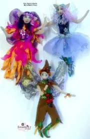 Cloth Art Doll Pattern "Kali, Kaleb, and Karla" By Michelle Munzone