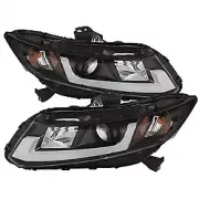 Spyder for 12-14 Honda Civic (Excl. 2014 Coupe) Projector Headlights Lgtbr DRL