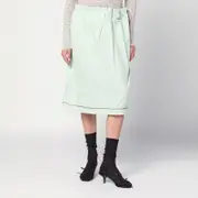 [Prada] Aqua-coloured cotton skirt 38 IT Light blue