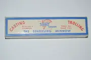old sparky senior the sparkling minnow jointed with box paper inserts approx 7"