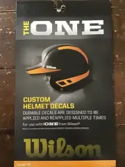 *NEW* THE ONE Custom Baseball/Softball Helmet Decal Yellow BB4