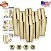 Professional 10-Piece Bartender Cocktail Shaker Set - Dishwasher Safe Design