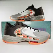 Nike Zoom Freak 4 Basketball Athletic Shoes Men's Sneakers Orange Brown