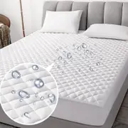 Luxury Fitted Quilted Cotton Cover Mattress Protector Topper Underlay Queen King