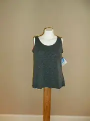 Women's Columbia Sportswear Wildwood Forest Space-Dye Black Tank Medium New