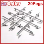 20pegs Laundry Dryer Rack Clothes Hanger Stainless Steel Shelf Sock Airer large