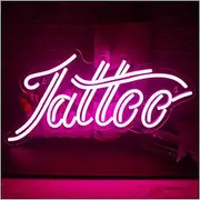 Hanging Art Neon Signs Tattoo Neon Sign Pink LED Neon Light Tattoo Studio Salon Business Store Tattoo Lovers Room Wall Art Decoration Lamp