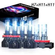 For Mercury Milan 2006-2009 Combo LED Headlight High/Low Beam + Fog Lights Bulbs (for: Smart)