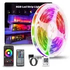 Led Lights for Bedroom 50ft (1 Roll), Color Changing RGB Led Strip Lights wit...