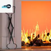 Kingson Arc Design Fireplace Tools, 26'' Firewood Tongs Log Grabber with Handcra
