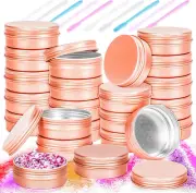24 Pack 1Oz Tin Jars 30Ml Metal Tin Cans 1Ounce Aluminum Tin Can Jar Containers