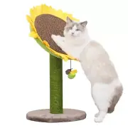 Catry Cat Sunflower Tree Bed with Scratching Post with Sisal Covered Climbing...