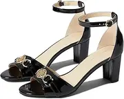 [Tommy Hilfiger] Women's DULAN Slide Sandal, Black Patent, 10