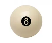 Aramith Reversed White 8 Pool Ball - BB8BW