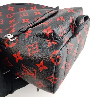 LV 黑底紅色Monogram字紋帆布Mini斜背後背包【九五成新展示品-已經過專業臭氧紫外線清潔】