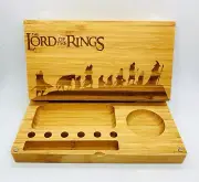 Lord of the rings laser engraved magnet back flip rolling tray Christmas gift