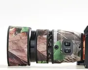 XCOAT Waterproof Camouflage Lens Cover for Sony FE 90mm Macro G OSS, Camera Rain Covers, Lens Protective Sleeves & Cases (Green Leaf Camouflage)