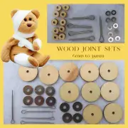 5 Wood Teddy BearJoints 6mm to 35mm For Teddy Bear Doll Plush Animal Joint WTJ